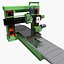 3D industrial equipments lathe tools model