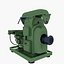3D industrial equipments lathe tools model