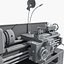 3D industrial equipments lathe tools model