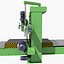 3D industrial equipments lathe tools model