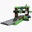 3D industrial equipments lathe tools model