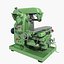 3D industrial equipments lathe tools model