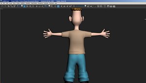 3D punk kid model