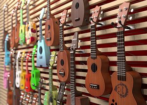 3D model ukulele shop