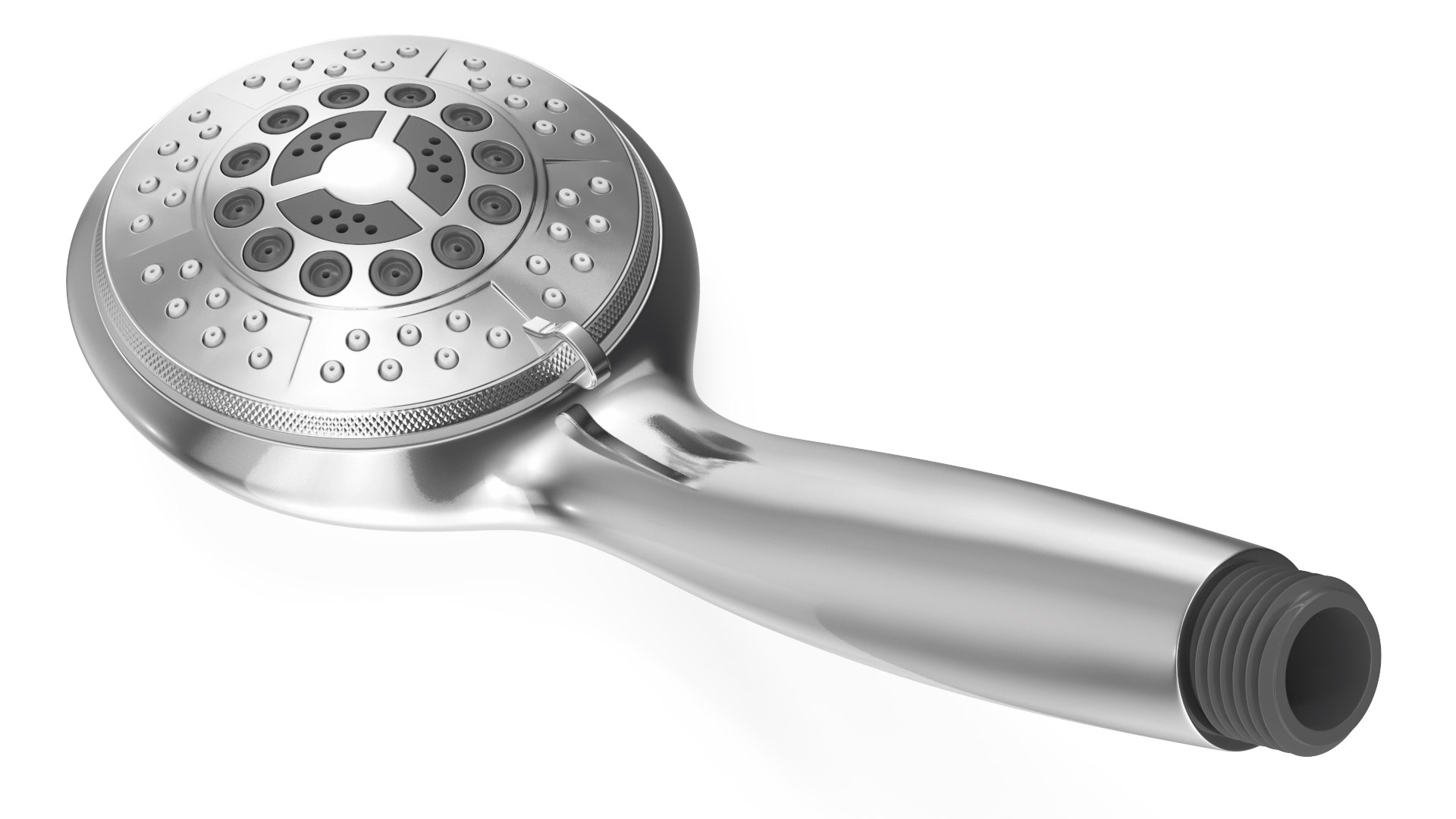 Chrome Nozzles Light Handheld Shower Head 3D model preview
