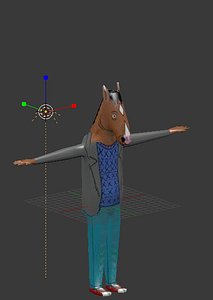 bojack horse 3D model