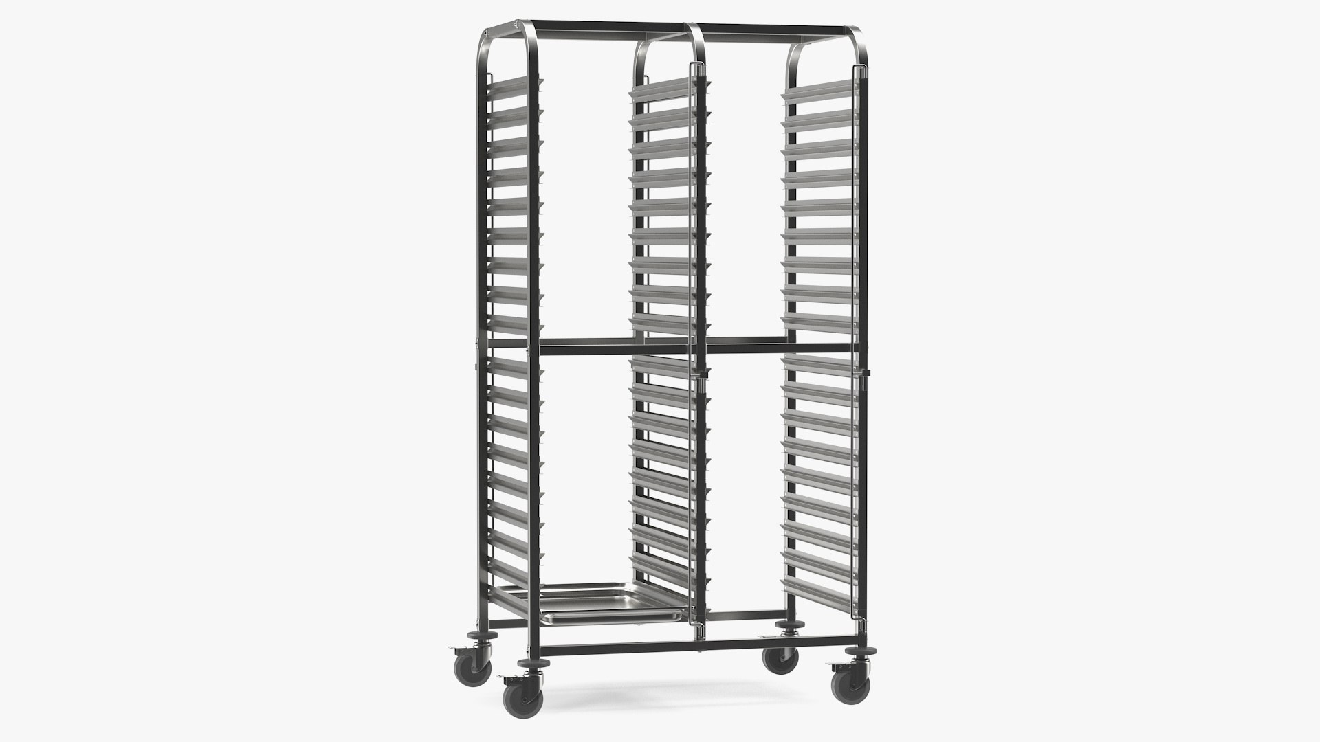 Shelf Trolley LIAM DUO 3D model preview