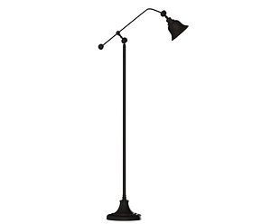 3D model english bronze vintage floor lamp