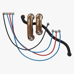 hanging wires pipes 3D model