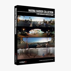 3D Marina Harbor HDRI Collection model