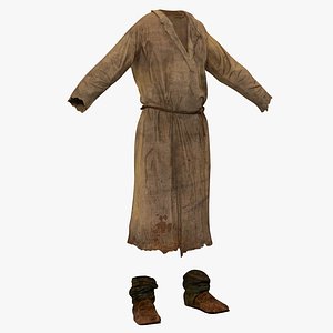 3d peasant men clothing