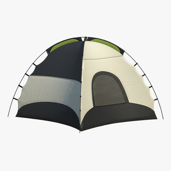 tent cam camping 3d model