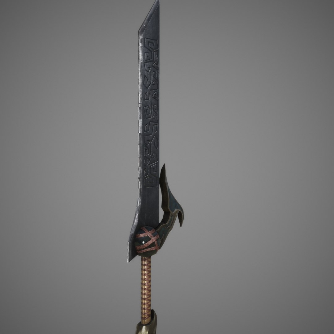 3d two-handed sword