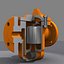 steam traps valve modeled 3d model