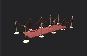 Red carpet 3D model