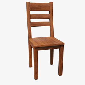 wooden chair 3D model