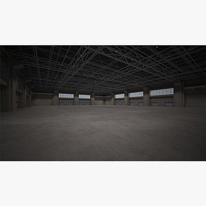 Hall 2 3D low poly - Multifunctional hall