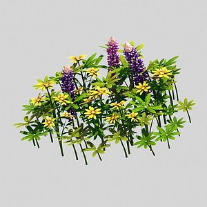 small plant - mountain 3D model