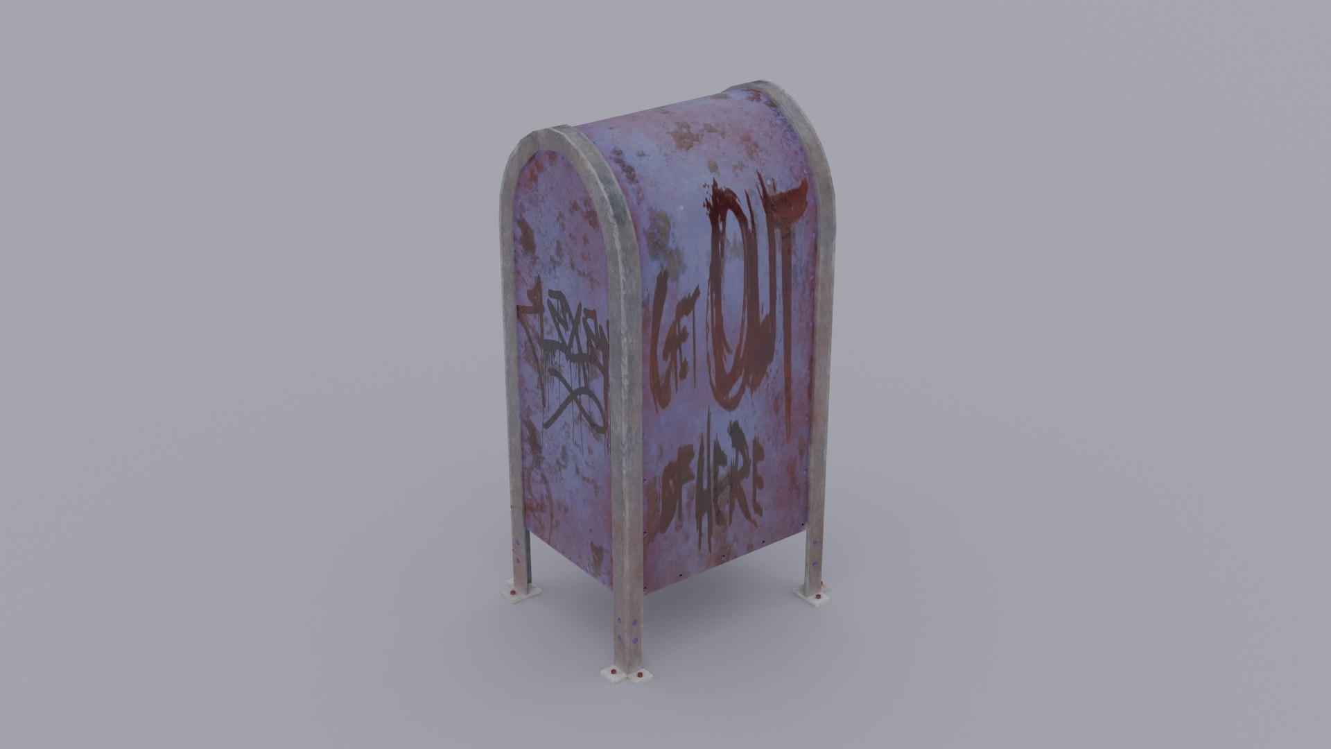 3D Old Mailbox Games Model - TurboSquid 1594828