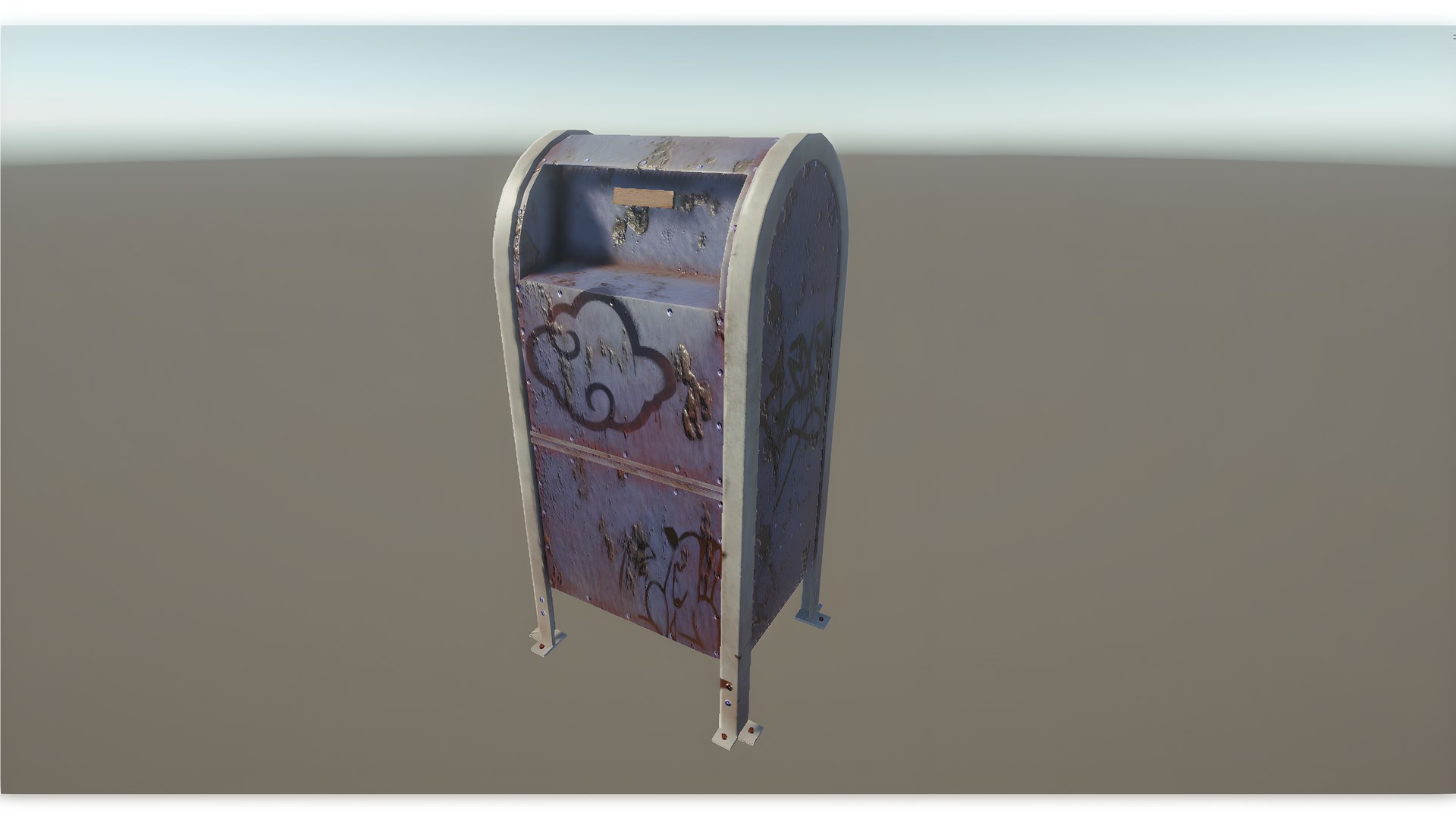 3D Old Mailbox Games Model - TurboSquid 1594828