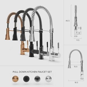 Pull-Down Kitchen Faucet Set