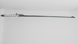3D Cyberpunk katana shinobu