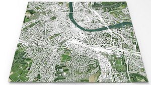 Cityscape Basel Switzerland 3D model