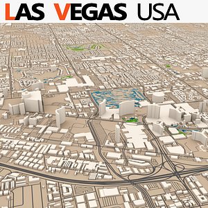 Las Vegas Full City 3D Model