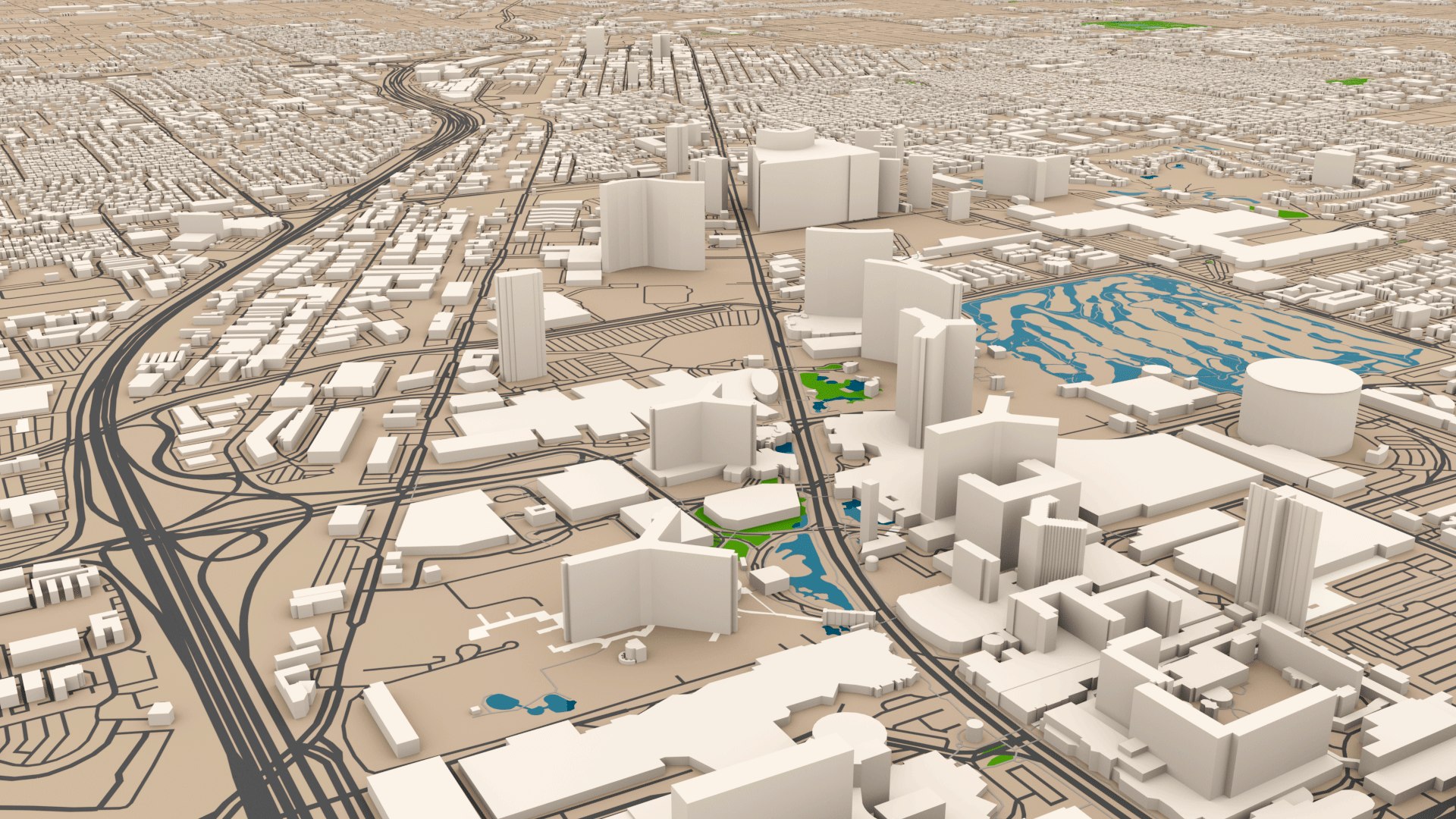 3D Las Vegas Full City 3D Model - TurboSquid 2307350