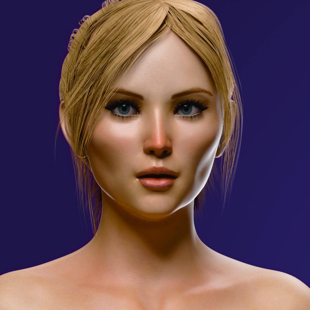 Realistic Beautiful Woman Rigged Calista 3d Model Turbosquid 2180739