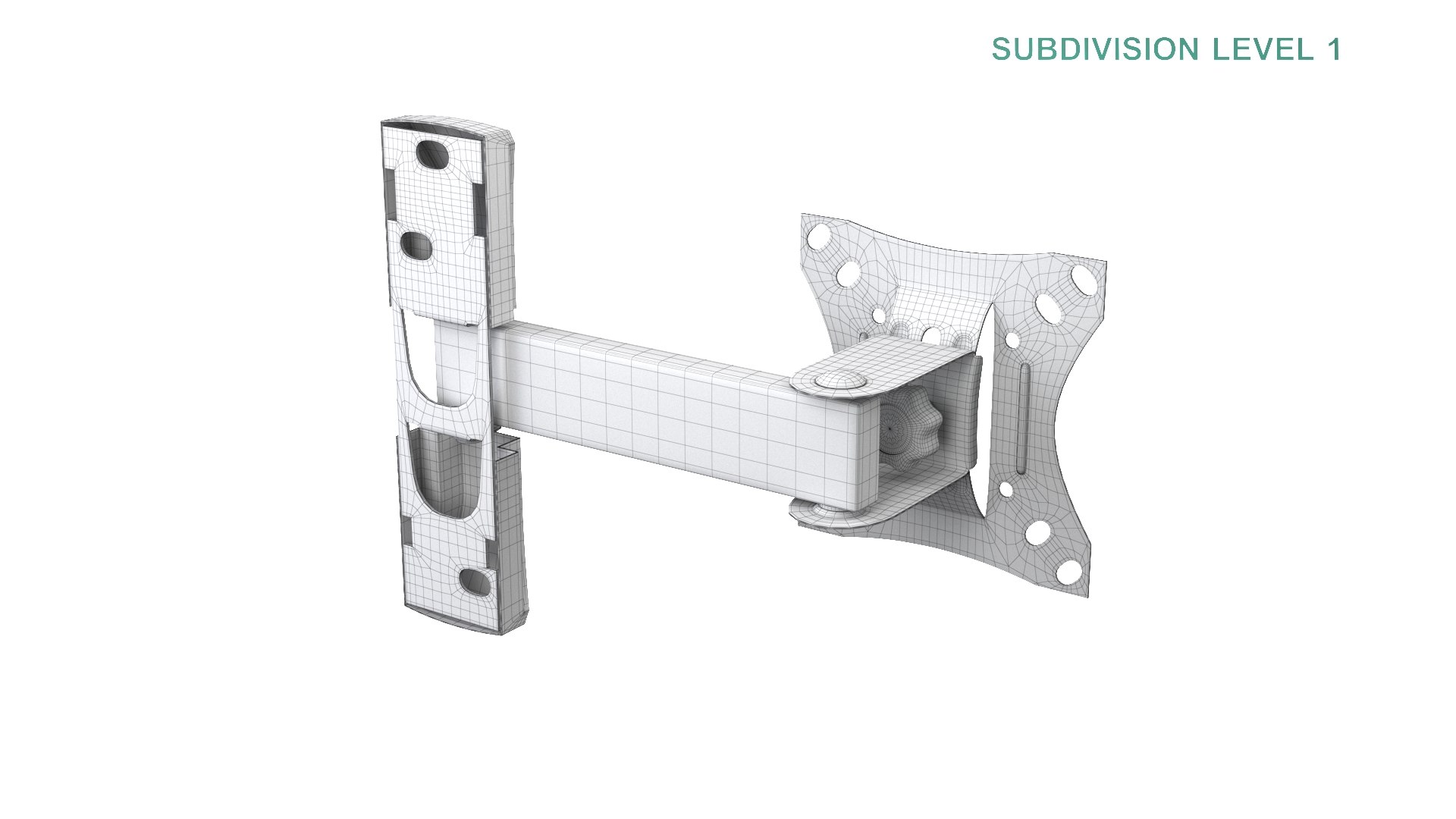 TV Mount 3D model https://p.turbosquid.com/ts-thumb/Rk/9p1w2g/sf/wireframe0009/jpg/1625042525/1920x1080/fit_q87/f7fdbad1dce21e1db3417783d295d1f594e10a33/wireframe0009.jpg