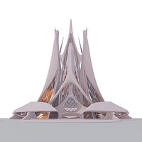 Future building Futuristic Expo Center building Sci Fi DUBAI