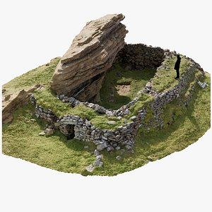 Old Ruins Boulder 3D