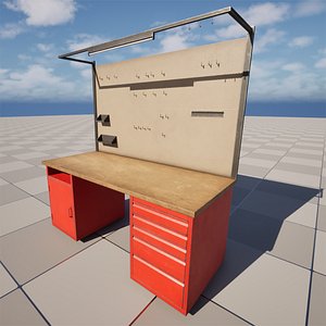 Workbench Game Ready PBR model