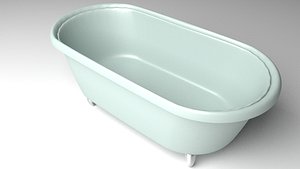 clawfoot bathtub 3D model