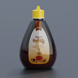 glass honey jar for supermarket