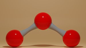 O3 Ozone Molecule model
