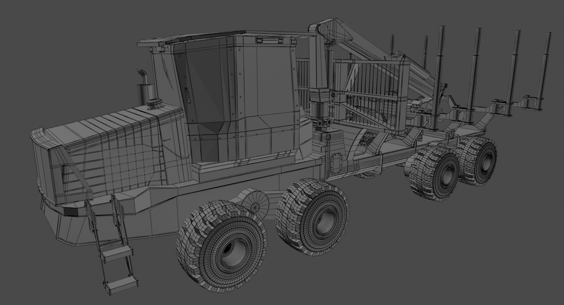 3d model of forwarder forestry vehicle https://p.turbosquid.com/ts-thumb/Rk/XG6MQC/Na1p5fJs/wireframe0004/jpg/1434137853/1920x1080/fit_q87/78cd83a90714760d927c446e6ba863fec5dec4f0/wireframe0004.jpg