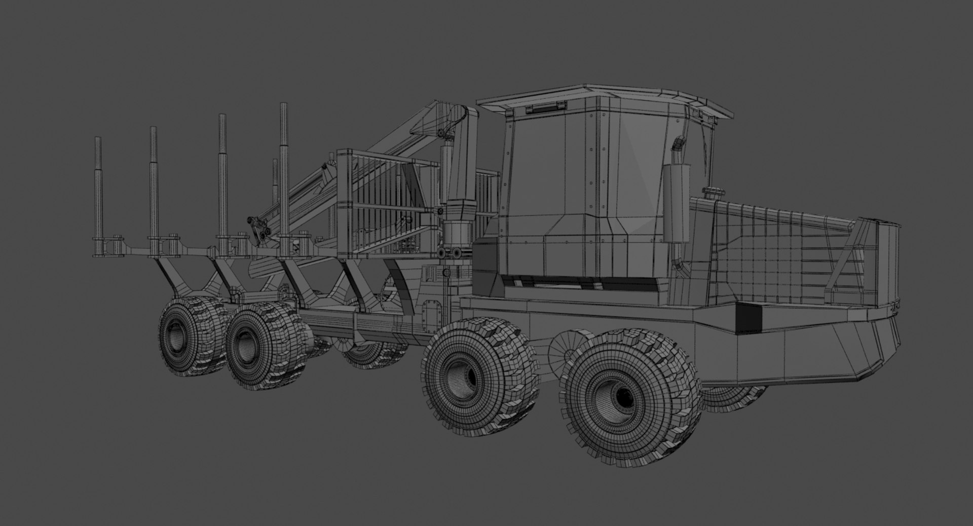 3d model of forwarder forestry vehicle https://p.turbosquid.com/ts-thumb/Rk/XG6MQC/V4cwskRh/wireframe0000/jpg/1434137853/1920x1080/fit_q87/e96944c02549fd8c77614fa63bc62c3481ad62b4/wireframe0000.jpg
