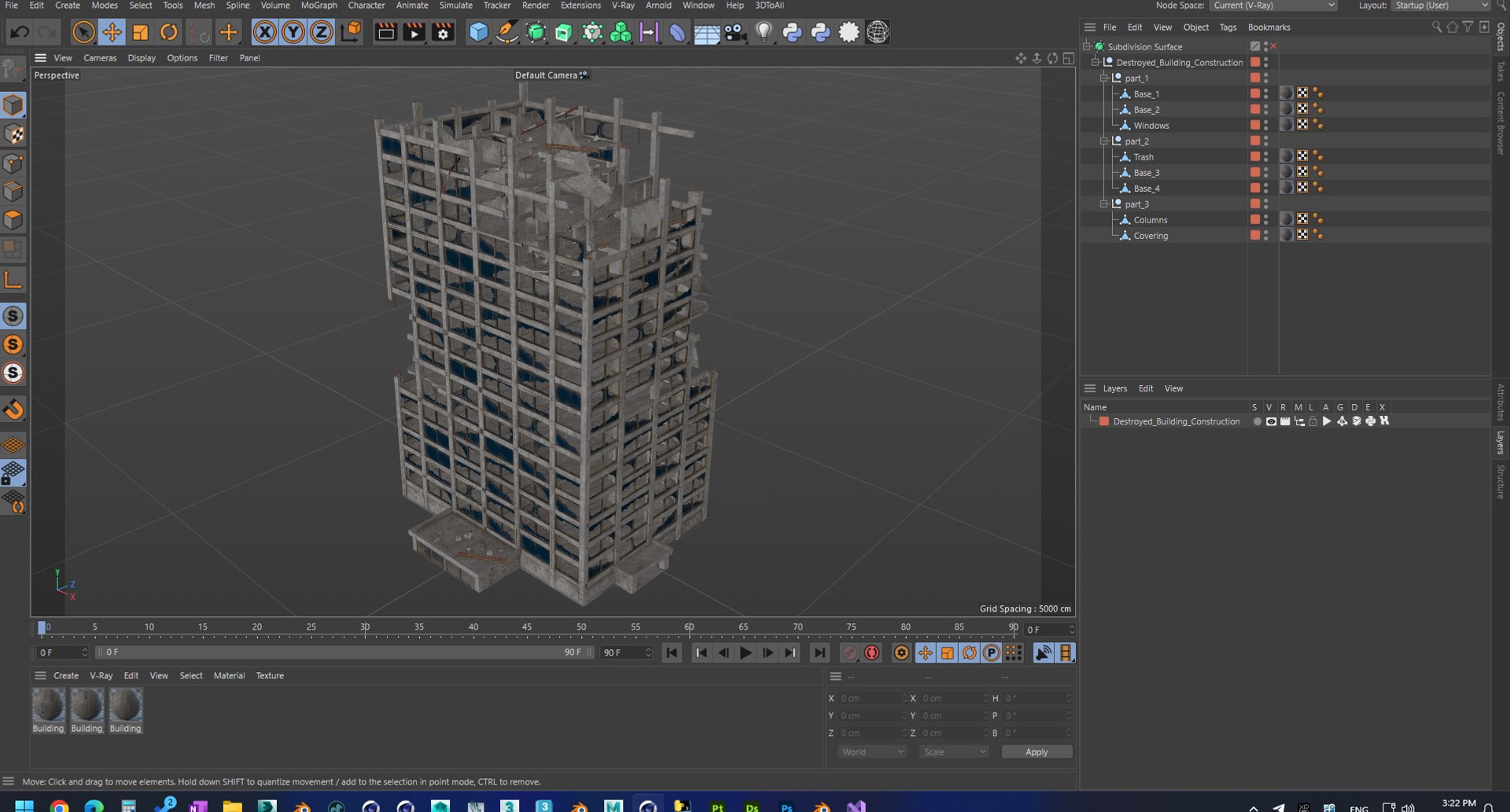 3D Destroyed Building Construction Model - TurboSquid 2292870