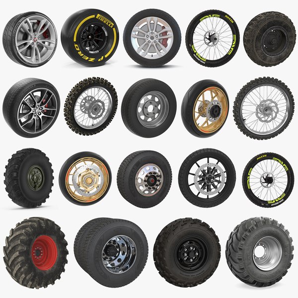 Wheels Big 3D Models Collection 4