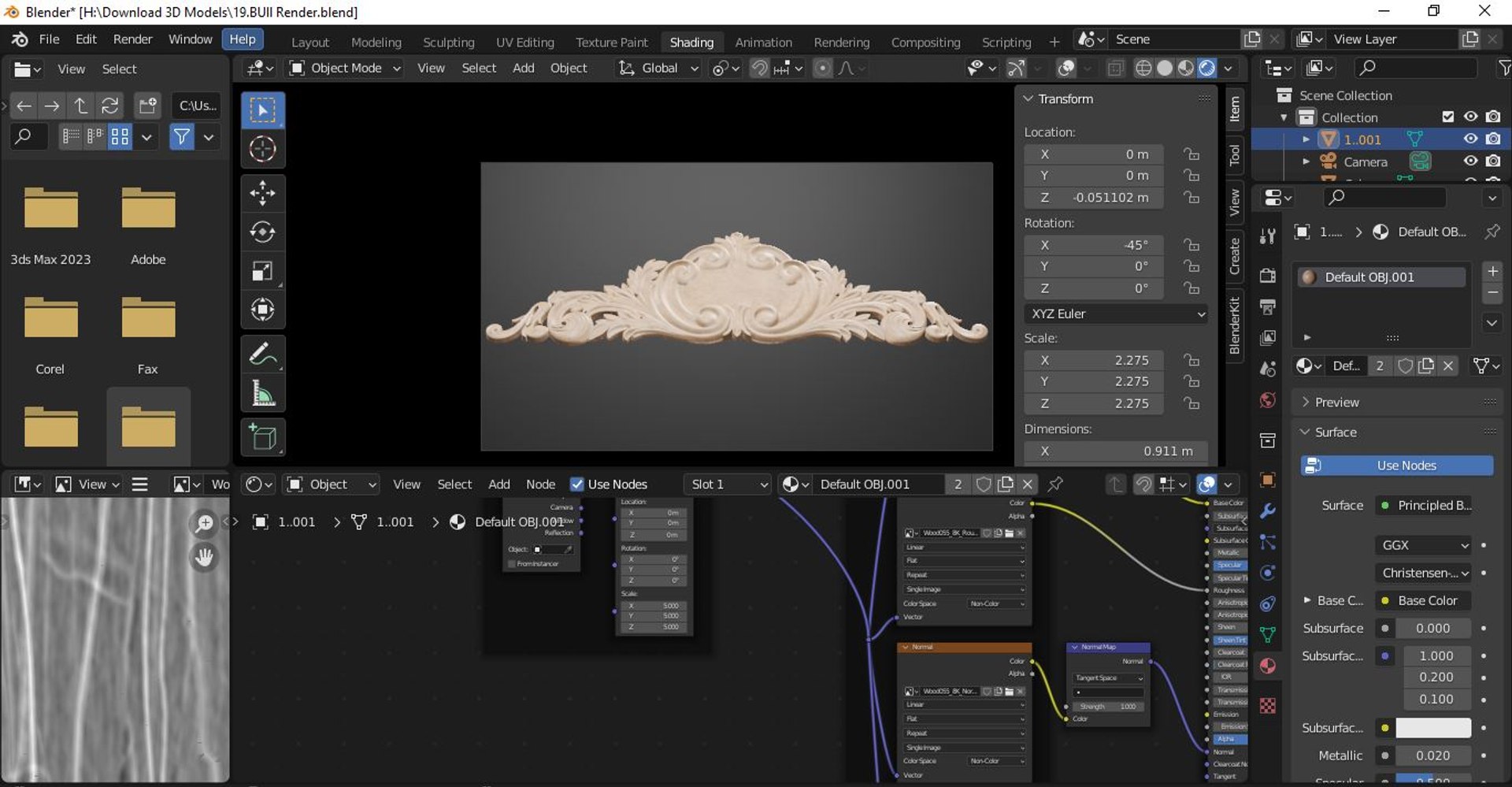 3D Bed Decor Model - TurboSquid 1977961