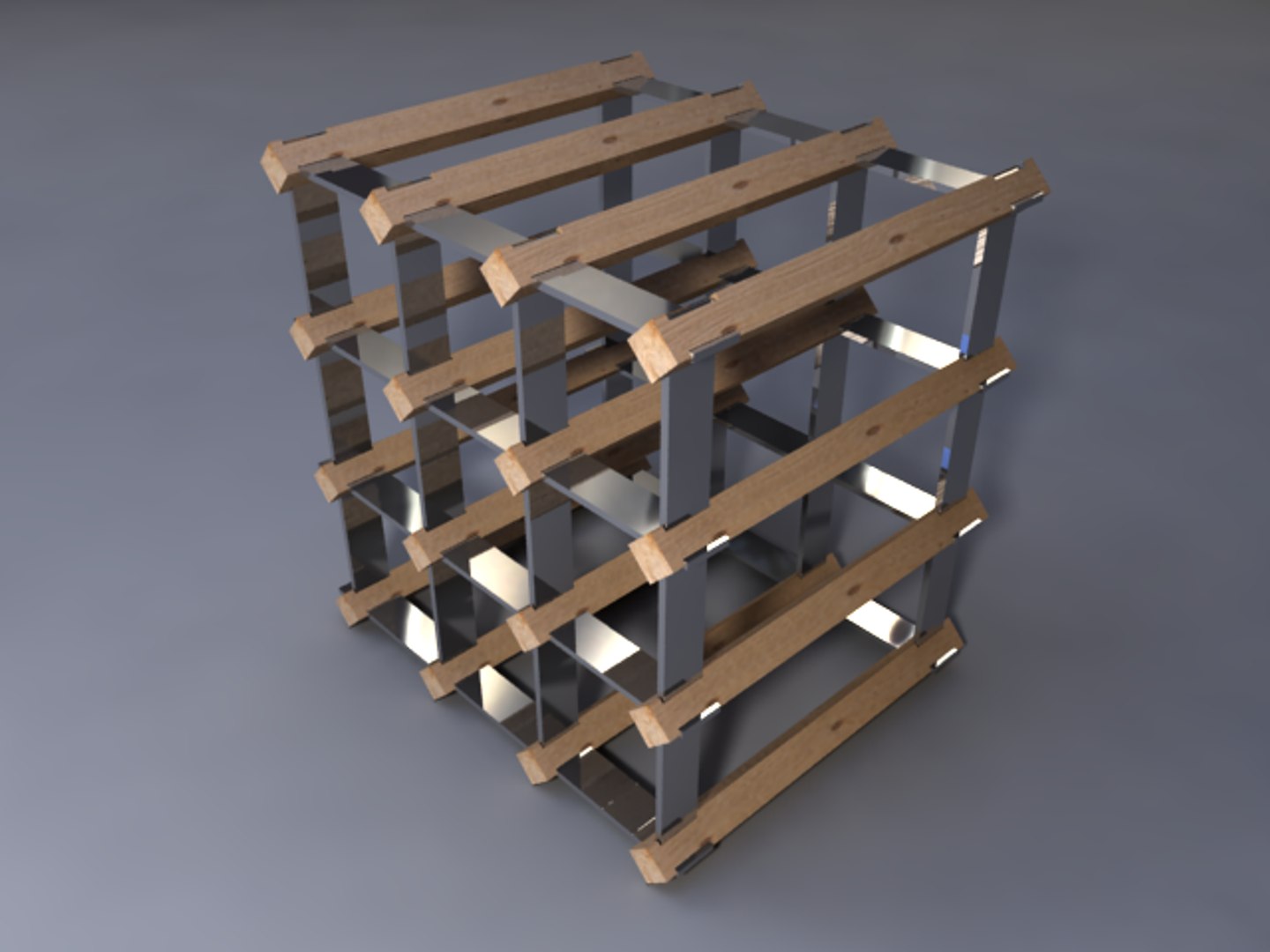 Wine Rack Obj