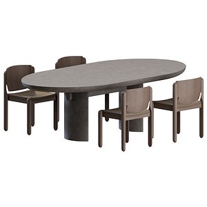 3D Paola Chair Torii Love Table by Tacchini model
