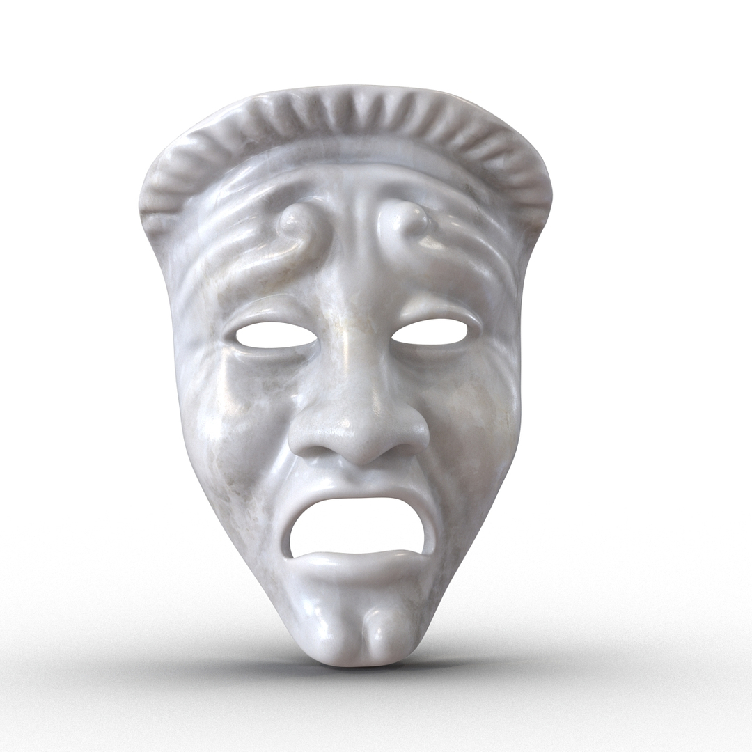 Theatre Tragedy Mask shape paddle