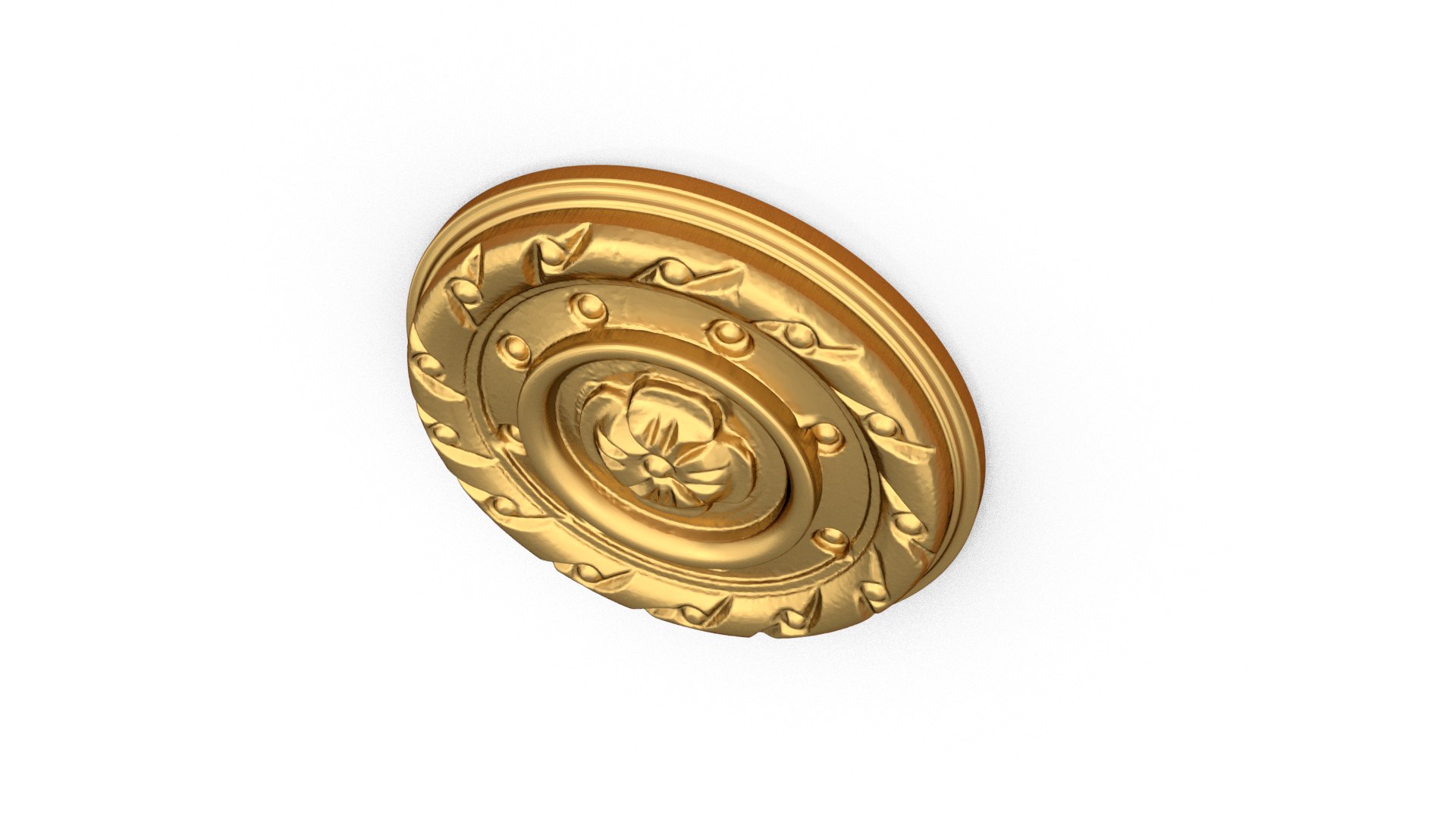3D Classic Round Decor Ornament Carved 18 Model - TurboSquid 2316717