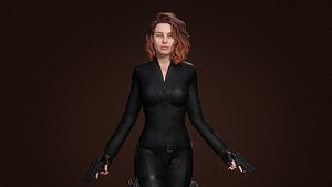 3D Black widow model
