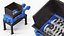 Metal Machinery ShredTech TwinShaft Shredder Blue 3D model