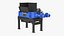 Metal Machinery ShredTech TwinShaft Shredder Blue 3D model
