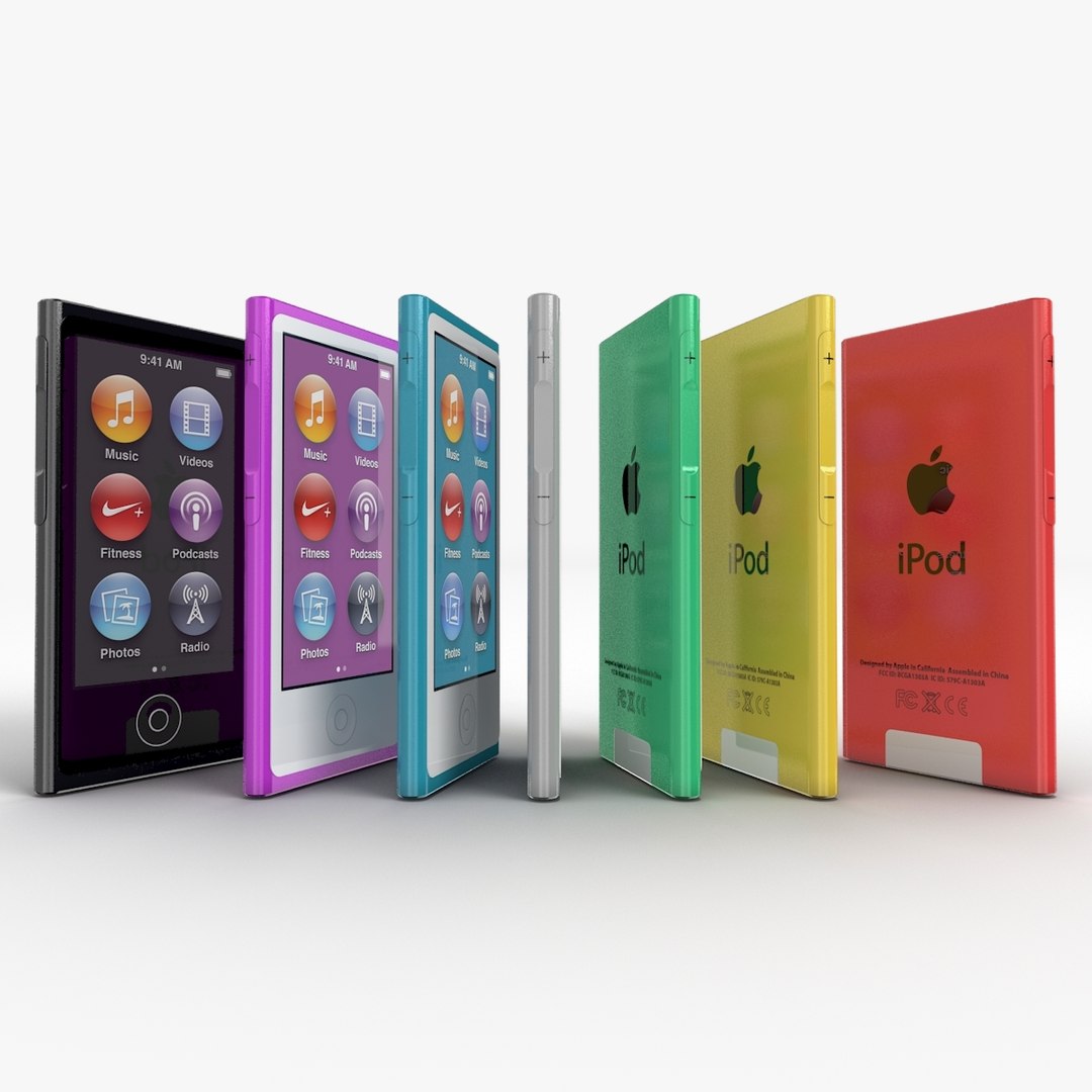 3d Model Apple Ipod Nano 2012
